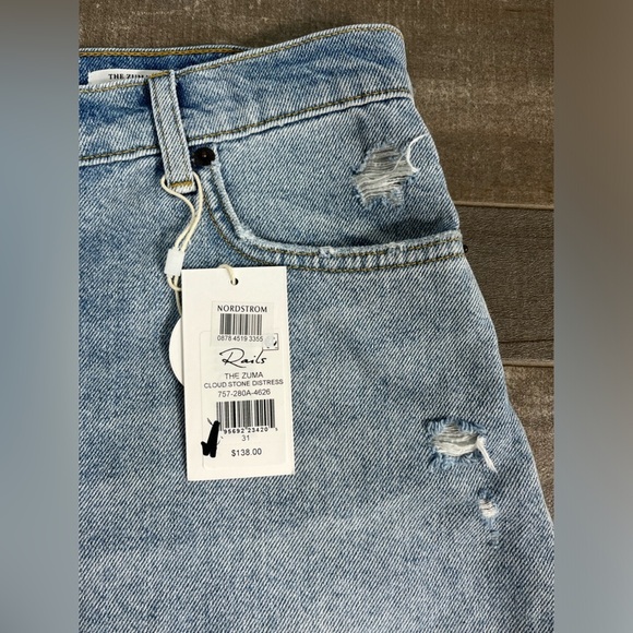 NEW Rails Zuma Shorts High Rise Cut Off Raw Hem - Picture 7 of 14